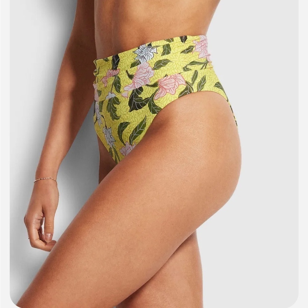 Seafolly Boheme Lime Light Bikini Set Bralette Flounce Top & Rio Bottom - Picture 15 of 15